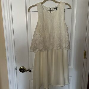 Charlotte Russe White Overlay Dress